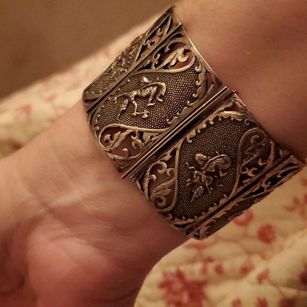Vintage silver vishnu bracelet - Picture 4 of 6